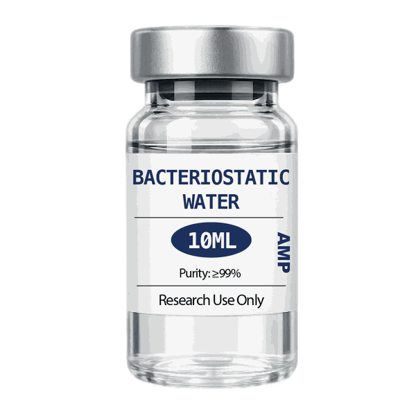 Bacteriostatic Water 10ml sterile vial with 0.9% benzyl alcohol for research
